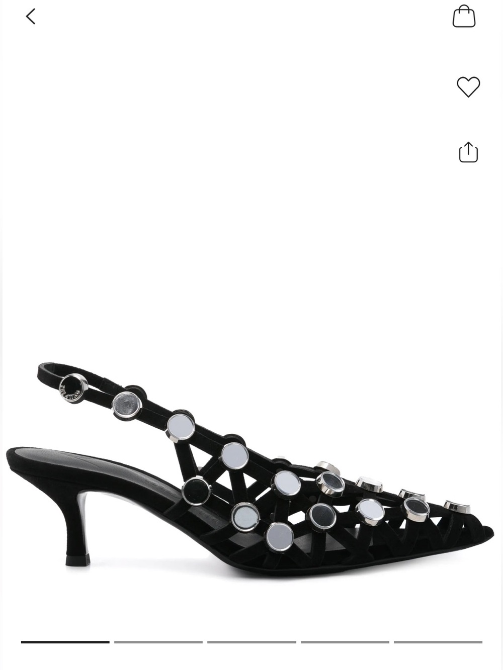 The Attico
Embellished leather mules